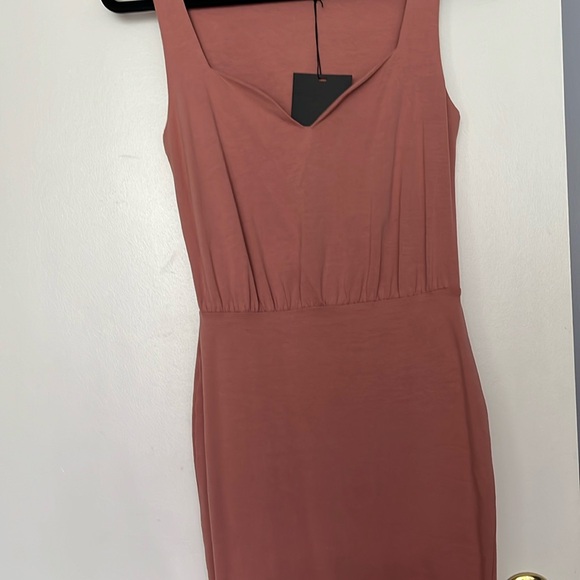 ASOS | Dusty Rose Midi Dress Sz US 2 - Picture 2 of 4